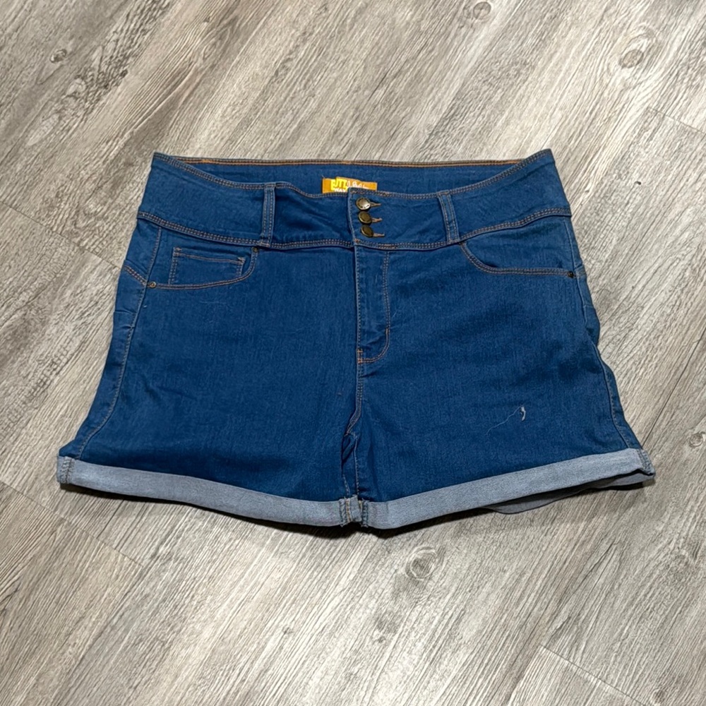 Wax Jean, Jean Shorts with Cuffed Hem